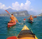 Kanufahren auf dem Gardasee